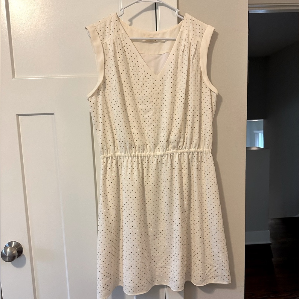 NWOT ivory studded dress